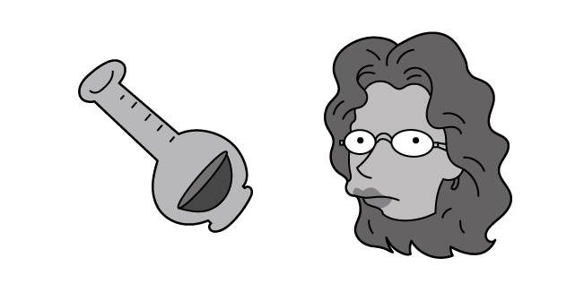 The Simpsons Amelia Vanderbuckle and Flask курсор