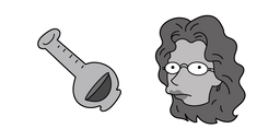 The Simpsons Amelia Vanderbuckle and Flask Cursor