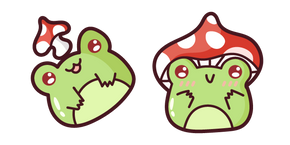 Cute Frog and Mushroom Hat Cursor