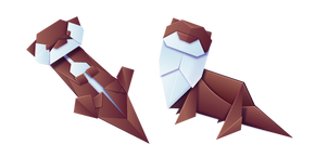 Origami Nutria Marrón cursor