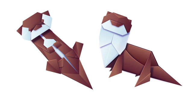 Origami Nutria Marrón Cursor