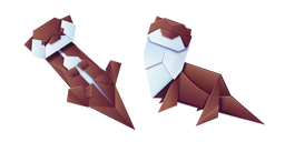 Origami Brown Otter Cursor