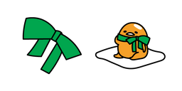 Gudetama and Green Bow Cursor