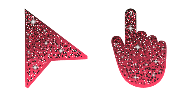 Folly Red Glitter Cursor