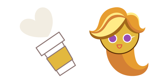 Cookie Run Coffee Cookie and Paper Cup Cursor