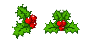 Red Berries for the New Year Pixel Cursor