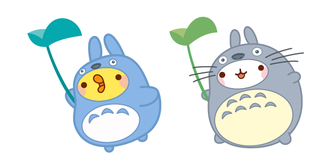 Kawaii Totoro Molang and Piu Piu Cursor