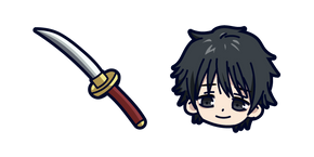 Chibi Jujutsu Kaisen Yuta Okkotsu and Katana Cursor