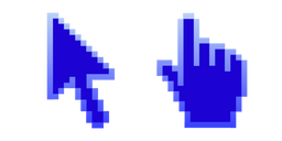 Ultramarine Blue Pixel Cursor