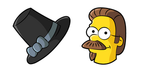 The Simpsons Ned Flanders and Hat Cursor