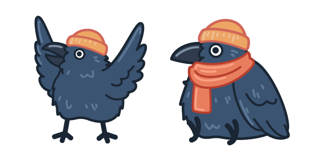 Cute Corbeau d'Hiver Cursor