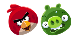 Курсор Angry Birds Red and Minion Pig