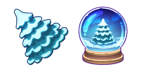 Christmas Tree and Snowball Cursor