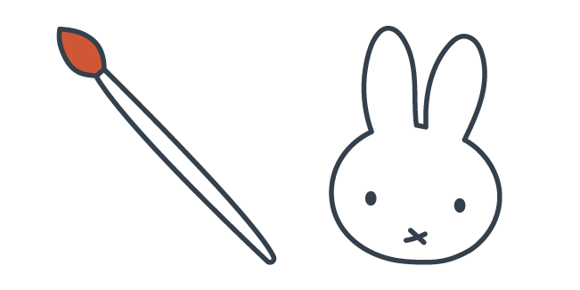 Miffy & Friends Miffy and Brush Cursor