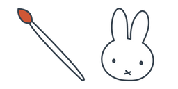 Miffy & Friends Miffy and Brush Cursor