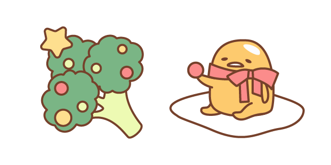 Gudetama and Christmas Tree Cursor