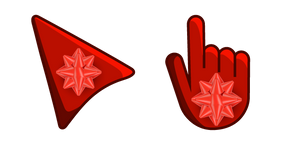 Gift Bow on Red Background Cursor