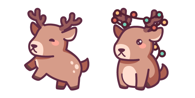 Kawaii Christmas Deer курсор