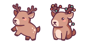 Kawaii Christmas Deer Cursor