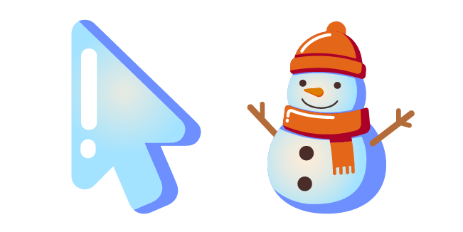 Minimal Gradient Snowman курсор