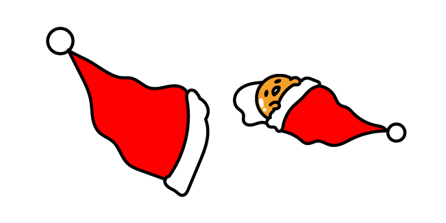 Gudetama y Sombrero de Año Nuevo Cursor