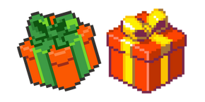 Boîtes Cadeaux de Noël Pixel Curseur