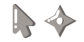 Minimal Gray Shuriken Cursor