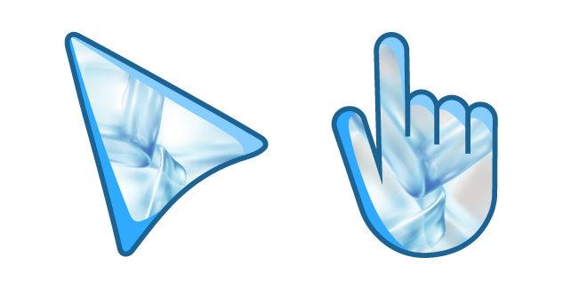 Blue Ice Cubes Cursor