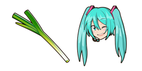 Hatsune Miku and Leek Cursor