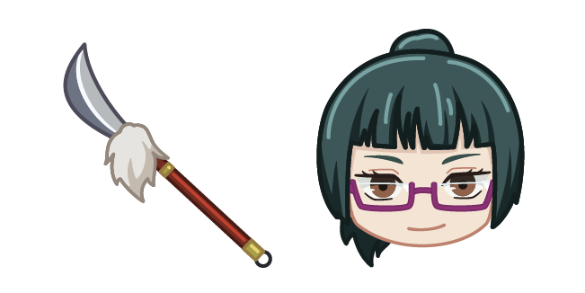 Chibi Jujutsu Kaisen Maki Zenin and Spear Cursor