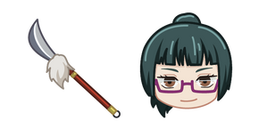 Chibi Jujutsu Kaisen Maki Zenin and Spear Cursor