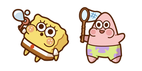 Kawaii Bob l'Éponge et Patrick Curseur