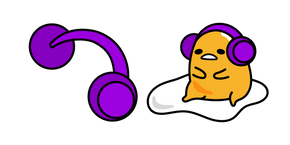 Курсор Gudetama and DJ Headphones