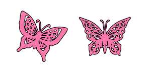 VSCO Girl Mariposas Rosadas cursor