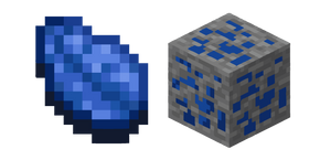 Minecraft Lapis-Lazuli et Minerai de Lapis-Lazuli Curseur