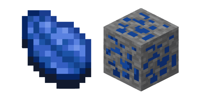 Minecraft Lapis-Lazuli et Minerai de Lapis-Lazuli Cursor