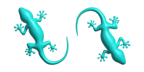 Курсор Simple 3D Turquoise Blue Salamander