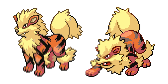 Pokemon Arcanine Pixel Cursor