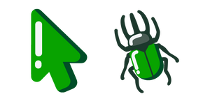 Minimal Escarabajo Verde cursor