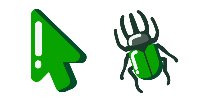 Minimal Escarabajo Verde Cursor