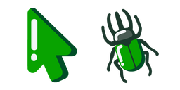 Minimal Green Beetle Cursor