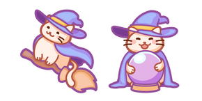 Cute Witch Cat Cursor