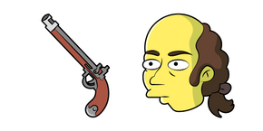 The Simpsons Aaron Burr and Gun Cursor