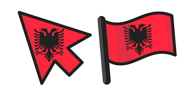 Albania Flag Cursor