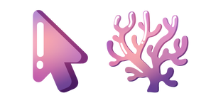 Minimal Gradient Coral cursor