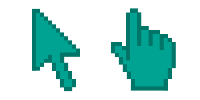 Persian Green Pixel Cursor