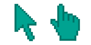 Persian Green Pixel Cursor