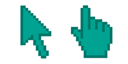 Persian Green Pixel Cursor