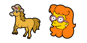 The Simpsons Addison and Horse Toy Cursor