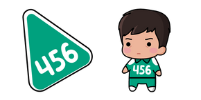 Курсор Chibi Squid Game 2 Player 456 aka Seong Gi-hun